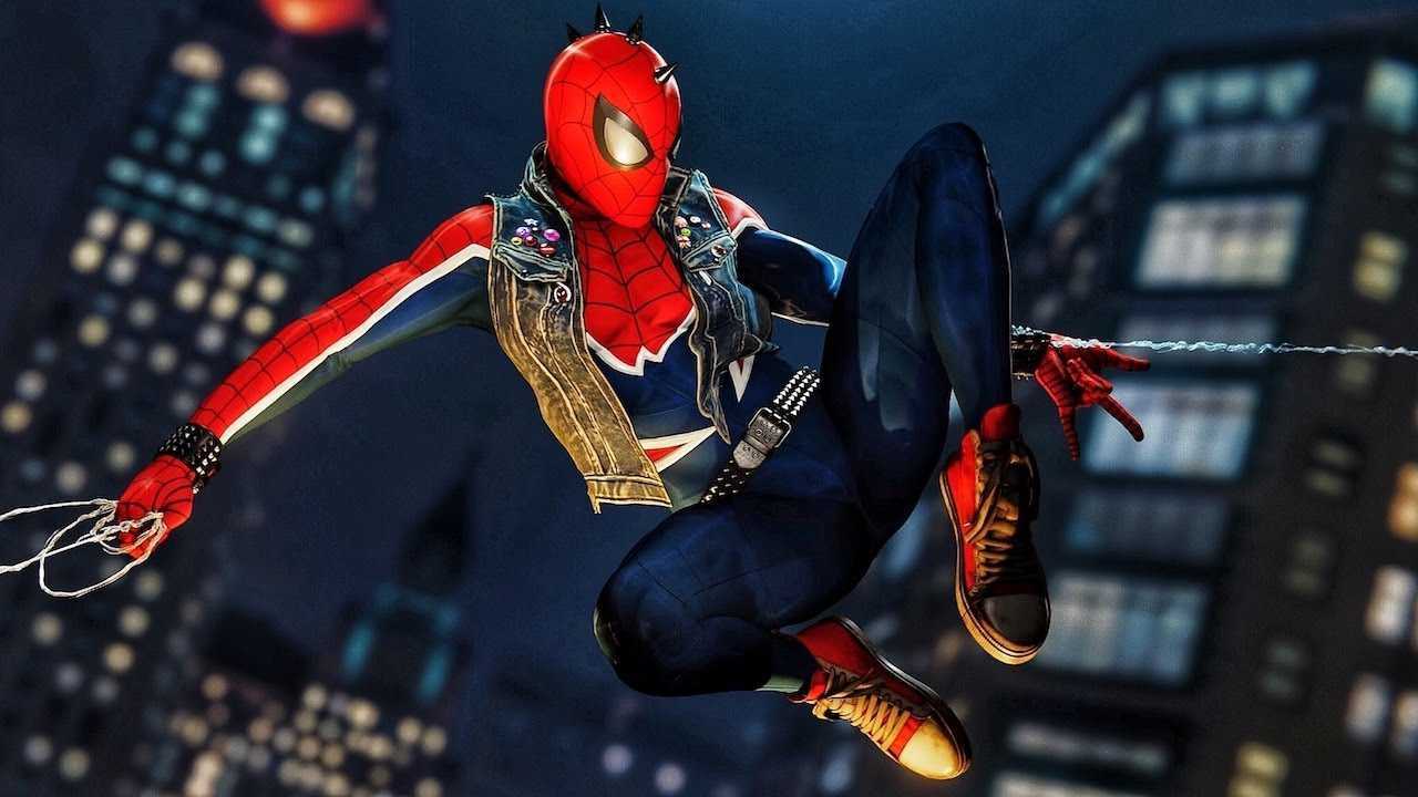 Spider man ps4 на русском. Человек паук пс4 меню. Фоторежим человек паук ps4. Человек паук игра на пс4. Человек-паук игра на ps4 панк.