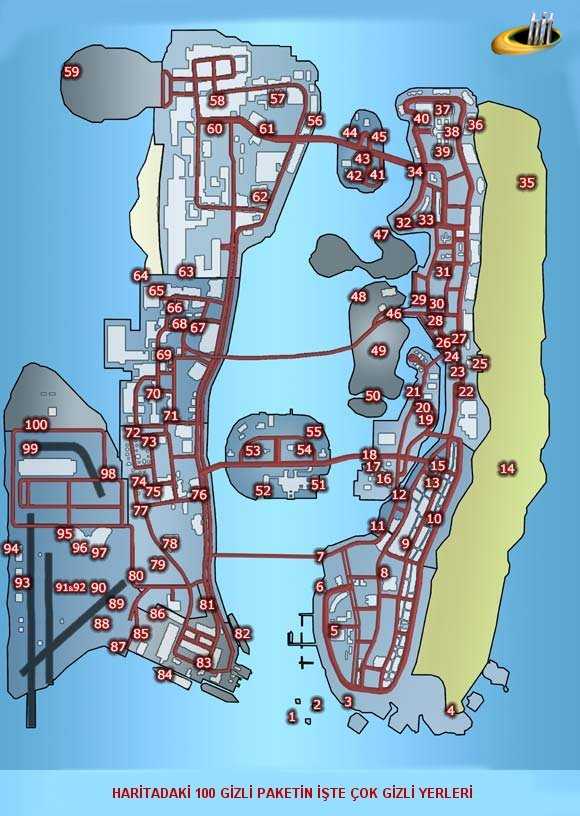 Gta vice city бронежилет карта