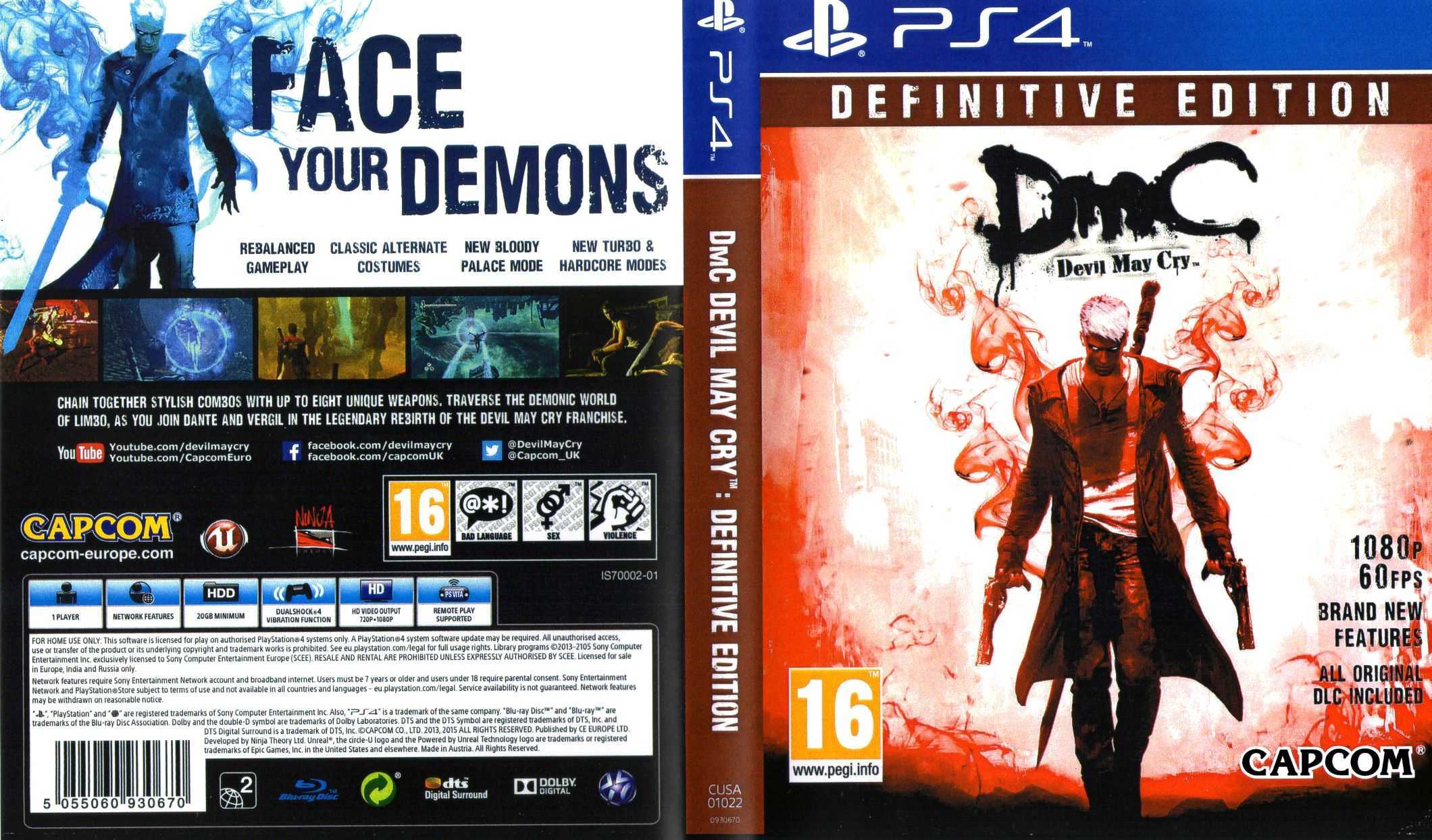 Игры пс апрель 2024. Девил май край пс4. DMC 5 ps4. DMC 4 ps4. DMC: Devil May Cry. Definitive Edition.